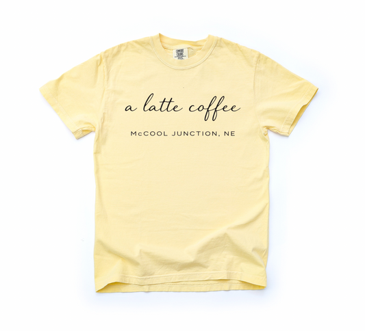 A latte coffee shirts-PREORDER ONLY